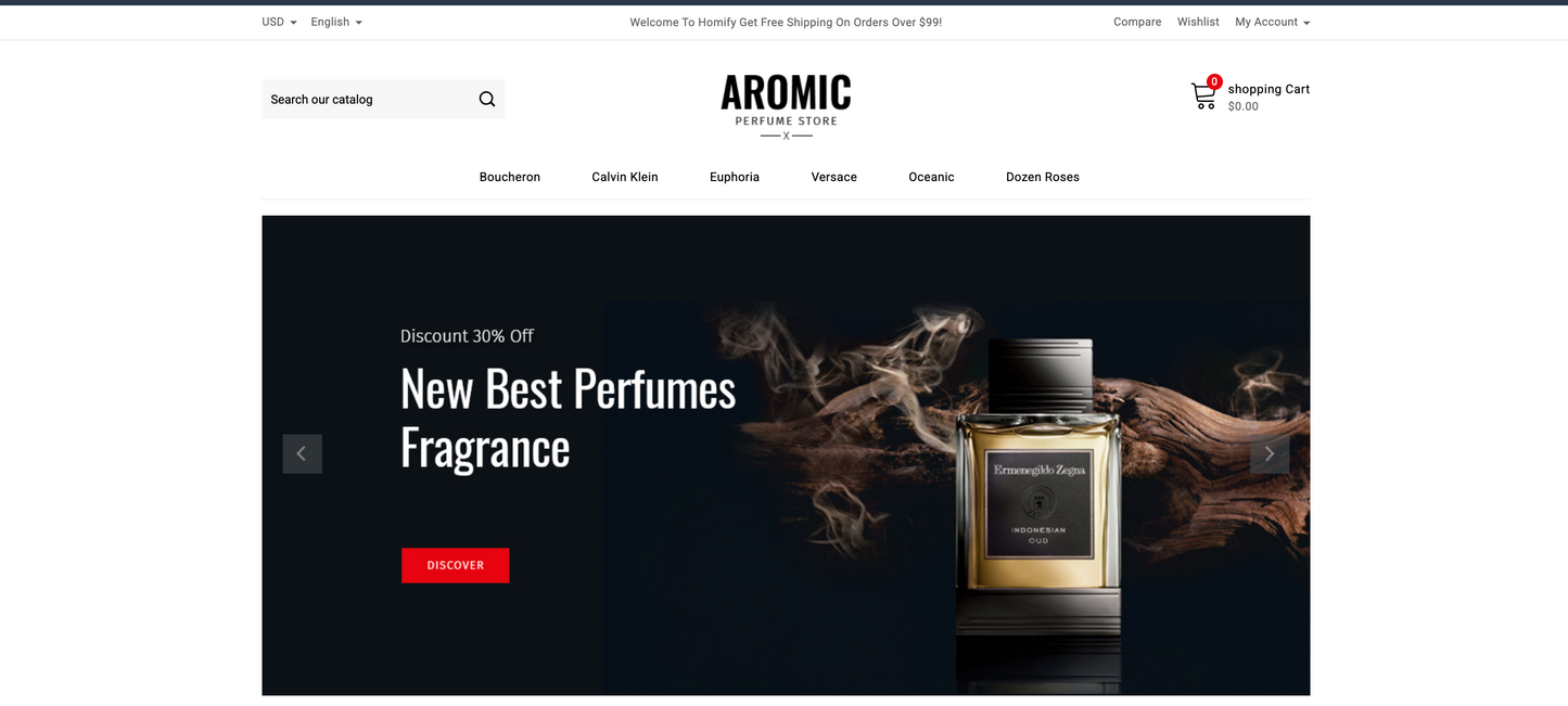 Perfume Store Website and Online Business Services