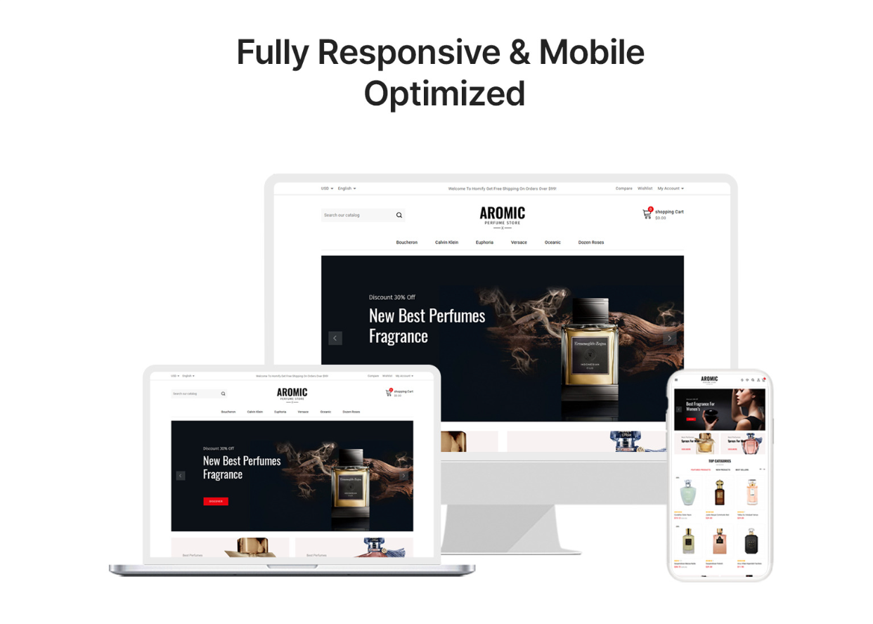 Perfume Store Website and Online Business Services
