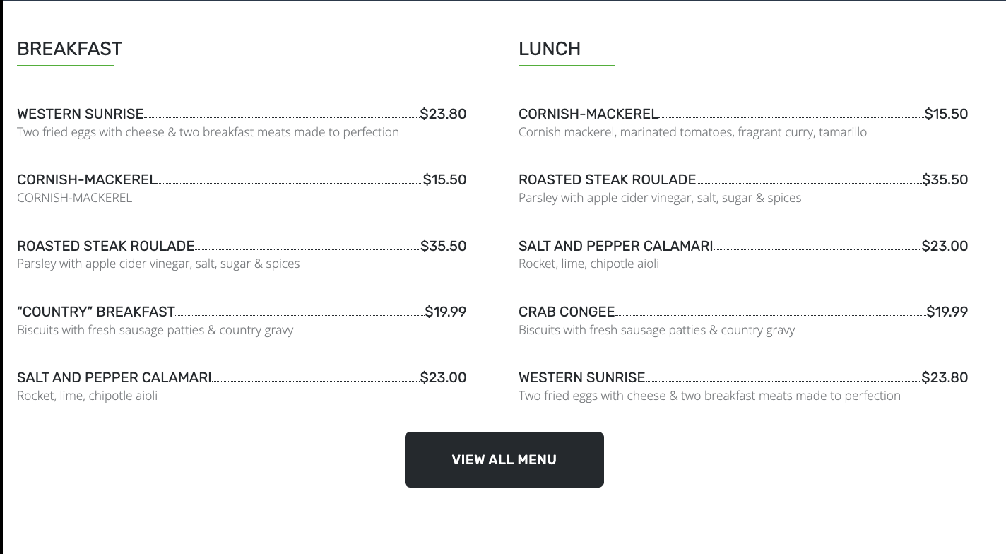 Clean Fast Food Web/Business Design Service