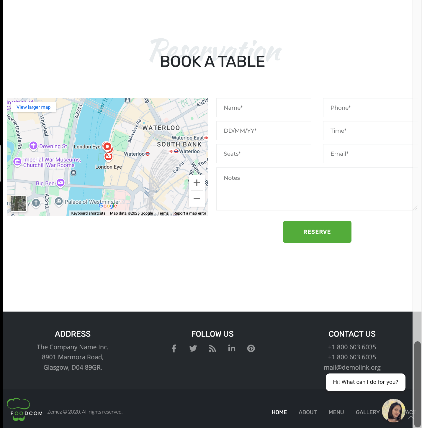 Clean Fast Food Web/Business Design Service