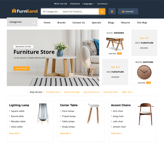 Home Decorations, Interior Design, Painting Arts and Furniture Store