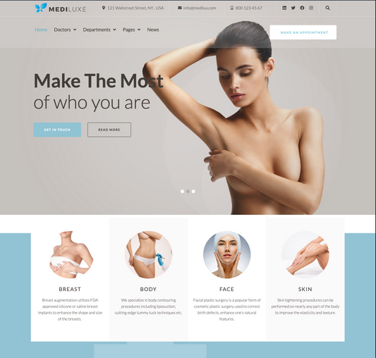 Plastic Surgery Website Design and Online Services