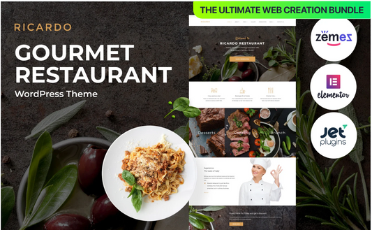Gourmet Restaurant Web Design and Digital Services