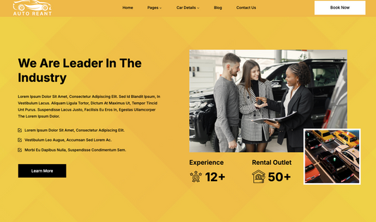 Car Rent And Car Dealer Multipurpose Web Design